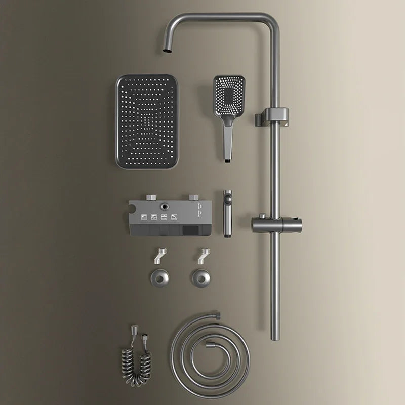 Upgrade Bathroom Shower Led Display Piano Keys Bath