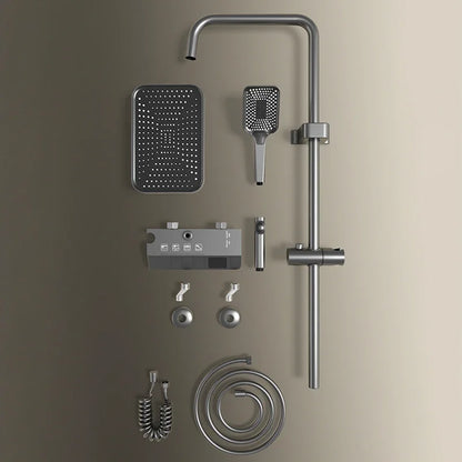 Upgrade Bathroom Shower Led Display Piano Keys Bath