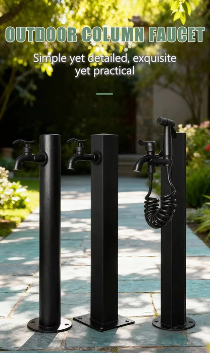Garden Irrigation All-Copper Faucet 304 Stainless Steel Square