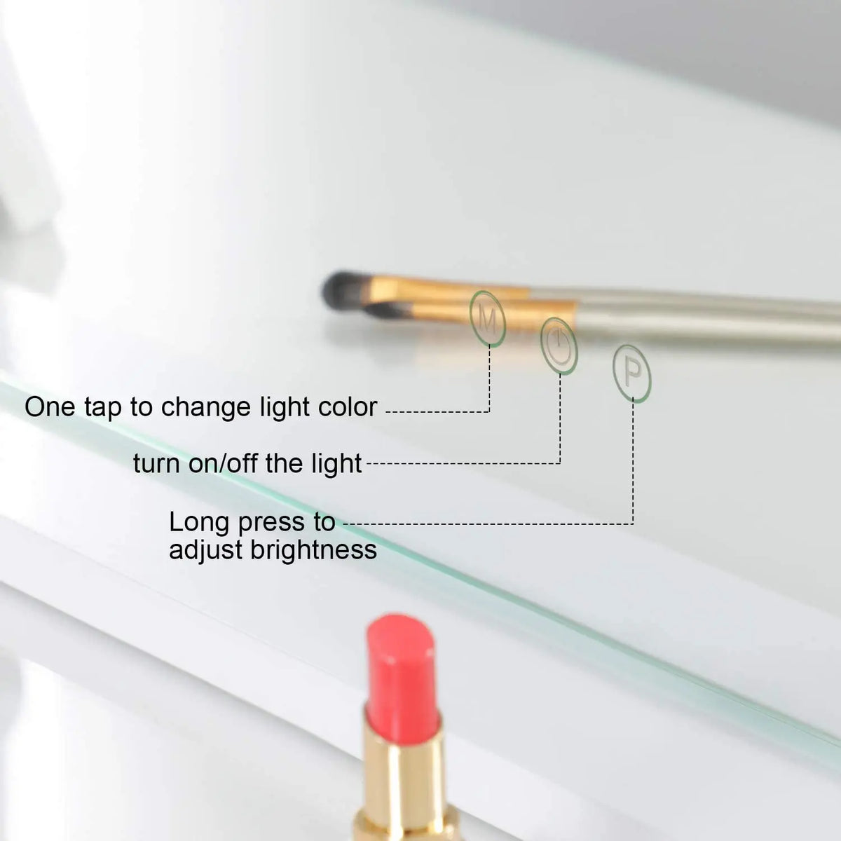 Cosmetic Makeup Mirror Lights Led Lighted Vanity Tabletop