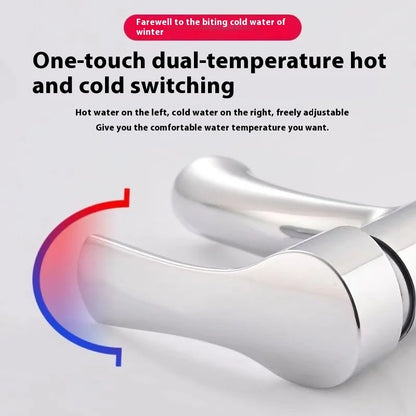 Bathroom Sink Faucet Cold Function Accessory Setsilver Basin