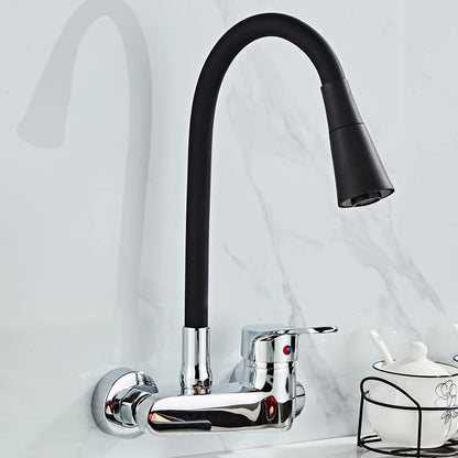 Wall Mounted Faucet Mixer Sink Faucet 360 Degree