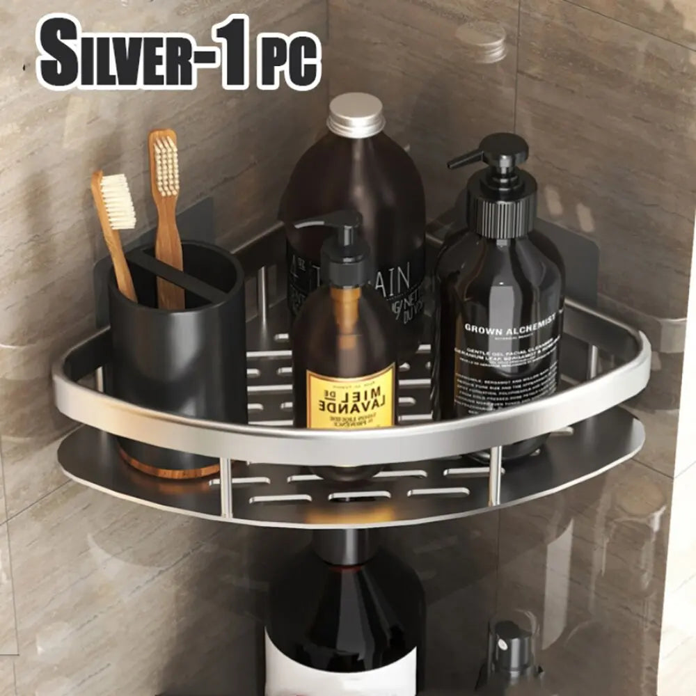 Wall Mounted Rectangular Rack Wall Mounted Shower Shampoo