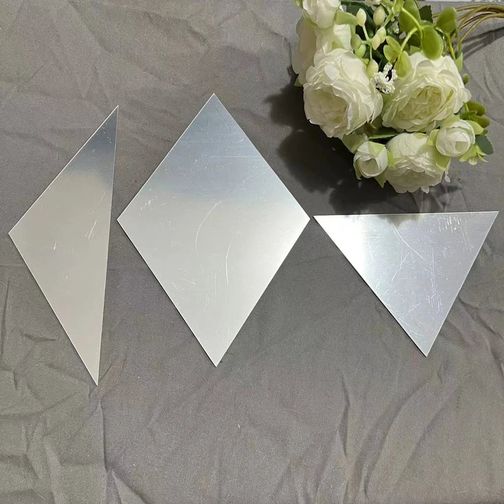10/17/32/58pcs 3d Mirror Stickers Acrylic Triangles