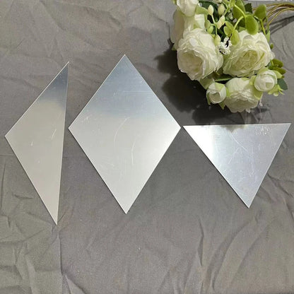 10/17/32/58pcs 3d Mirror Stickers Acrylic Triangles