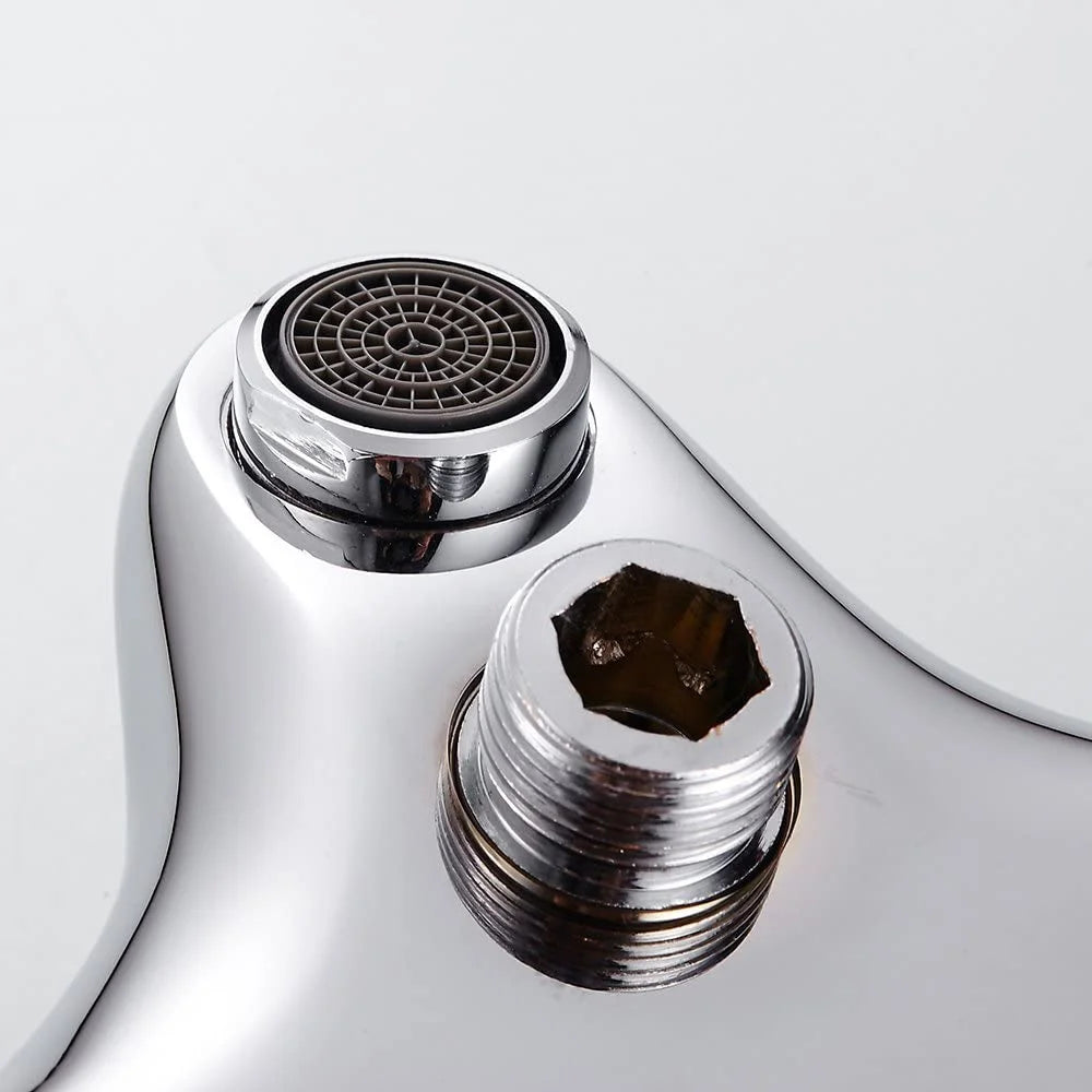 Brass Intelligent Thermostatic Shower Faucet Concealed Cold Water