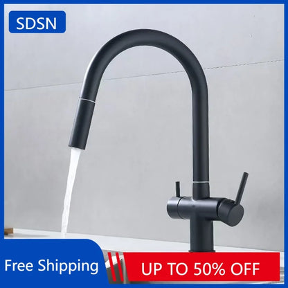 Pull Out Filter Sink Faucets Pull Down Cold