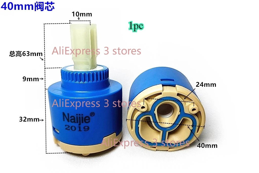 1pcs 28mm/35mm/40mm Water Mixer Tap Faucet Cartridge Ceramic