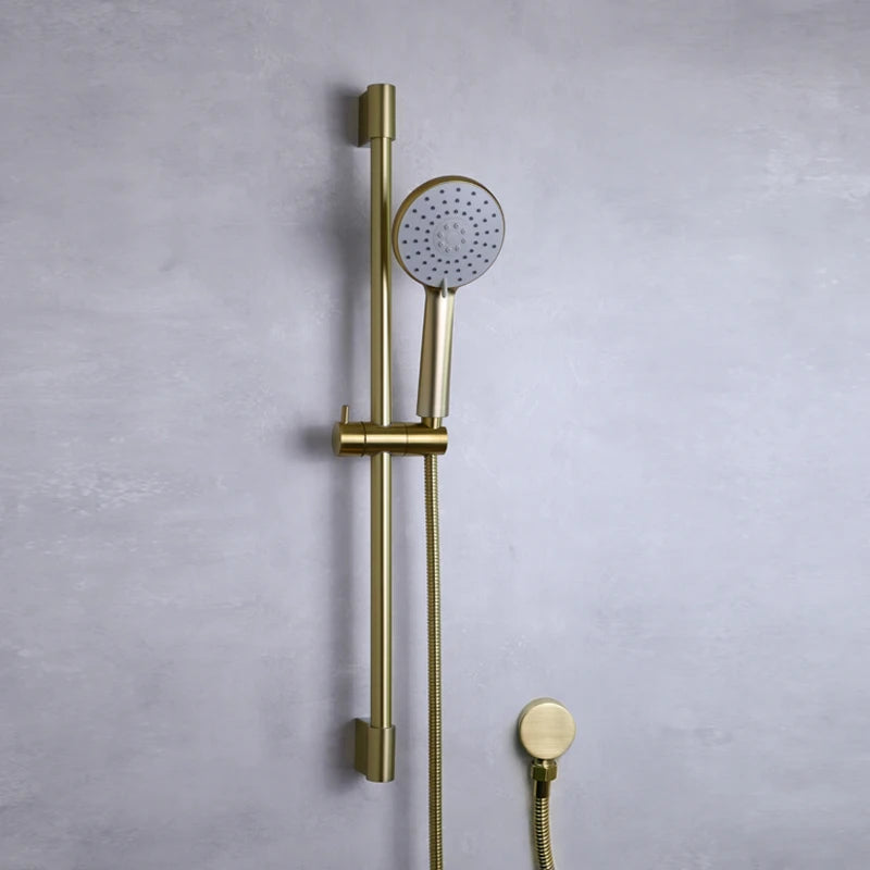 Slide Bar Hand Shower Brushed Matt Gold Functions