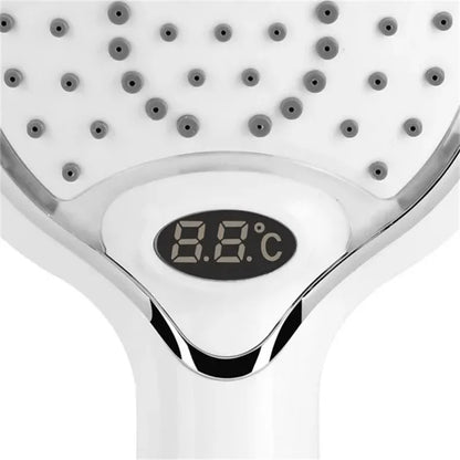 Led Shower Head Digital Display Colors Temperature Controlled