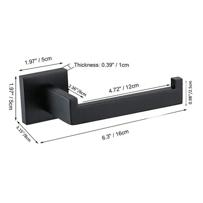 304 Stainless Steel Bathroom Matte Black Toilet Paper