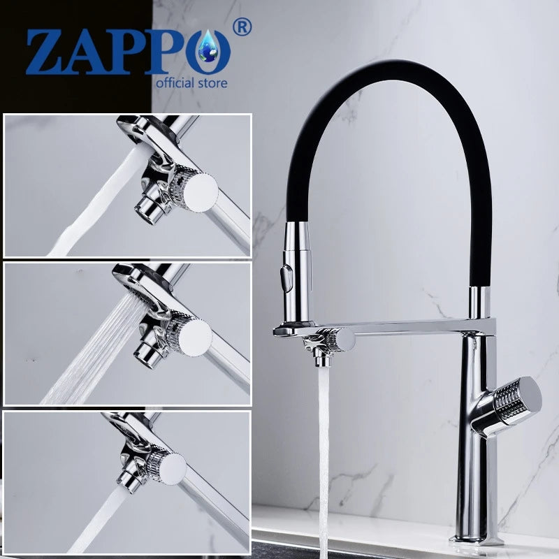Zappo Faucet Separate Drinking Water Pull Out Sink