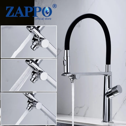 Zappo Faucet Separate Drinking Water Pull Out Sink