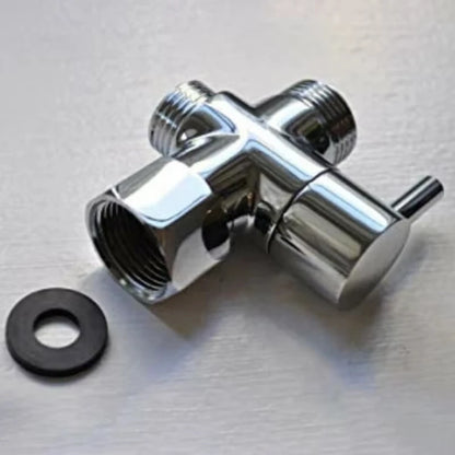 G1/2 Inch Three-Way Diverter Valve T-Type Adapter Converter