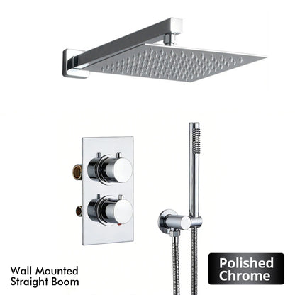Bathroom Faucet Dial Way Brushed Gold Thermostat Shower