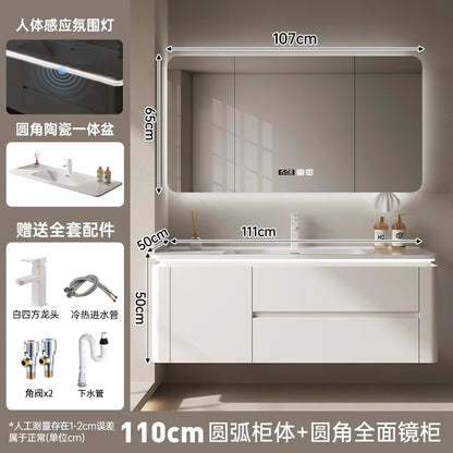 Led Light Ensuite Bathroom Cabinet Basin Designs Mirror