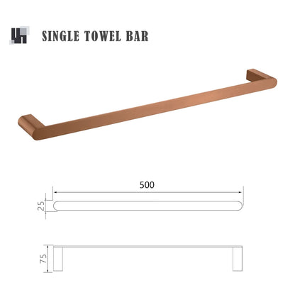Brushed Rose Gold Storage Rack Towel Bar Tissue