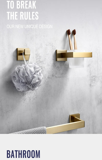 Brushed Gold Bathroom Toilet Brush Holder Toilet Paper