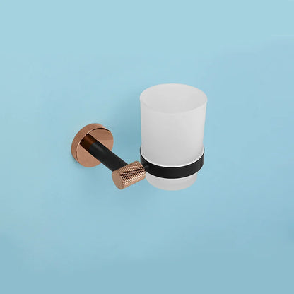 Rose Gold &Black Wall Mount Shelf Toilet Bath