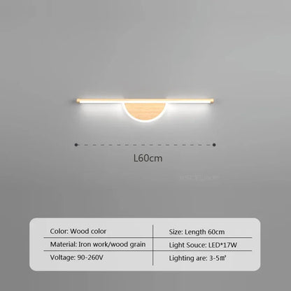Modern Led Wall Lamp Bathroom Mirror Line Sconce