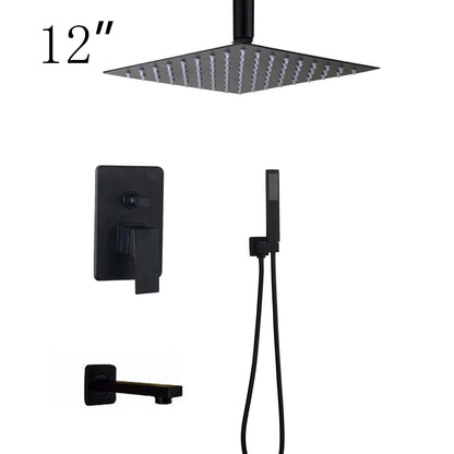 Kemaidi Bathroom 2-3 Way Shower Faucet Black 3-Functions