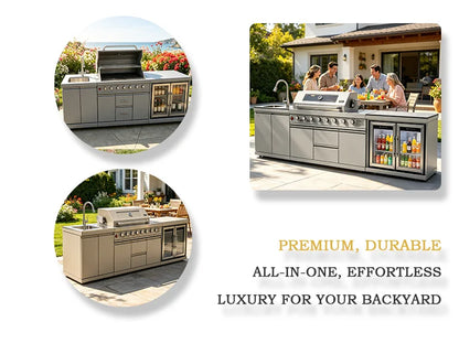 Backyard Patio Garden Outdoor Cabinets 304 Stainless Steel