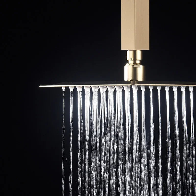 Square Rain Shower Head 304 Stainless Steel Ceiling