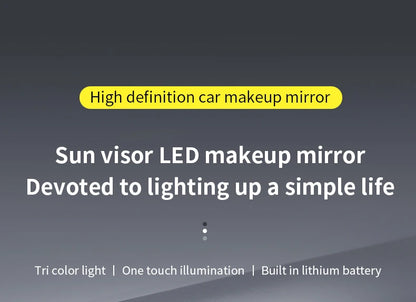 Universal Car Sun Visor Makeup Mirror Led Fill