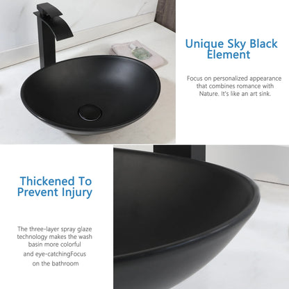 Kemaidi Bathroom Sink Faucet Combo Vessel Sink Countertop