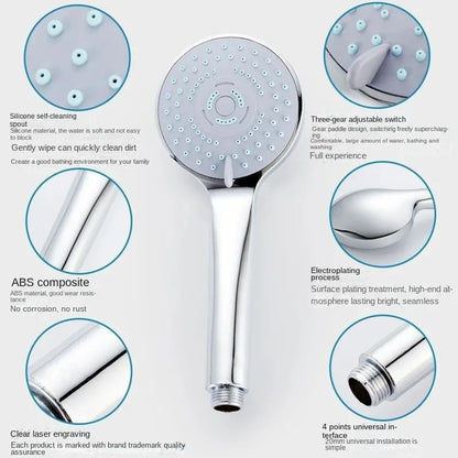 Shower Boosted 5-Speed Large Water Outlet Shower Handheld