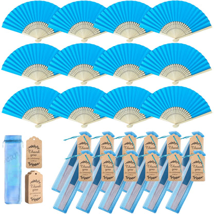 30-120pcs Wedding Hand Fans Folding Fans Guest Paper