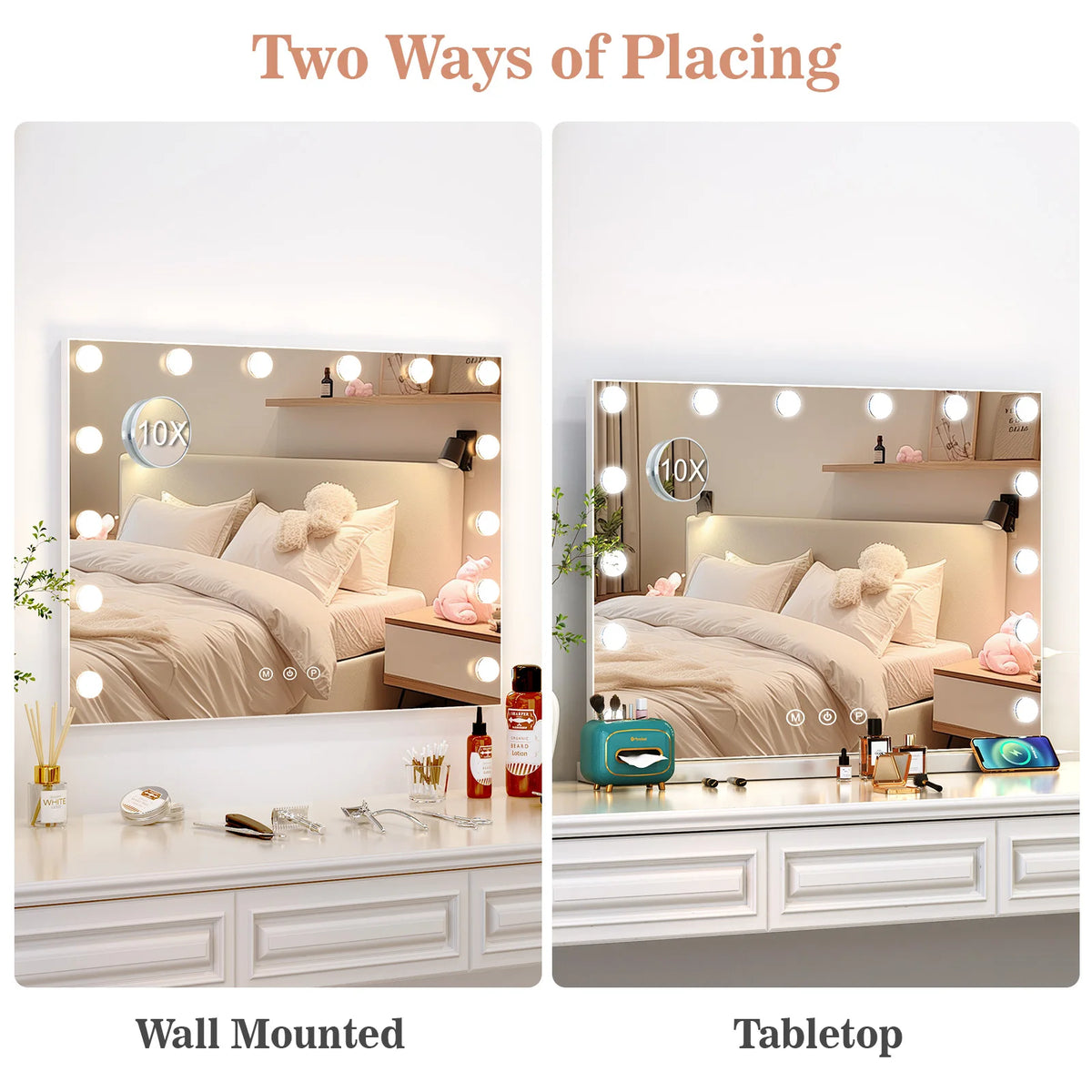 Uk Hollywood Mirror Vanity Make Up Mirror Lights