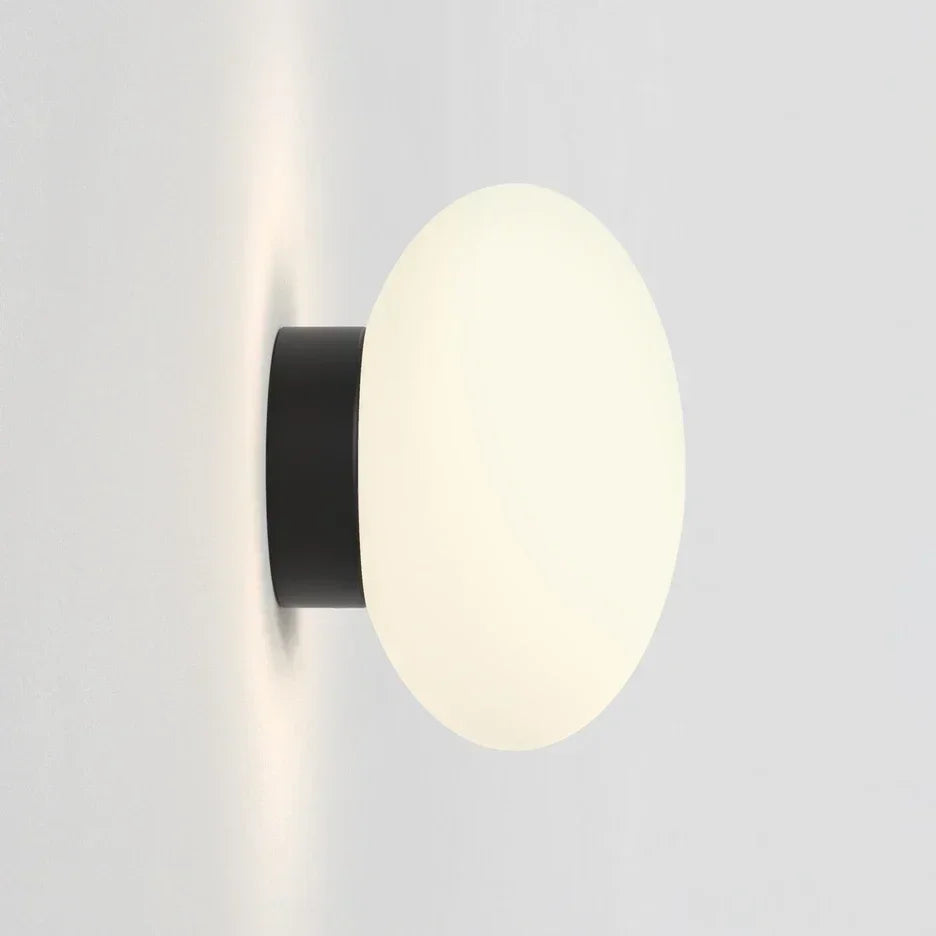 Modern White Wall Lamp Ball Glass Wall Sconce