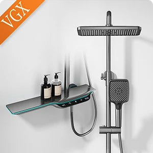 Vgx Thermostatic Shower System Gold Shower Luxury Bathroom