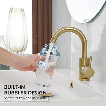 Arrival Light Luxury Gold Bathroom Basin Faucet Modern