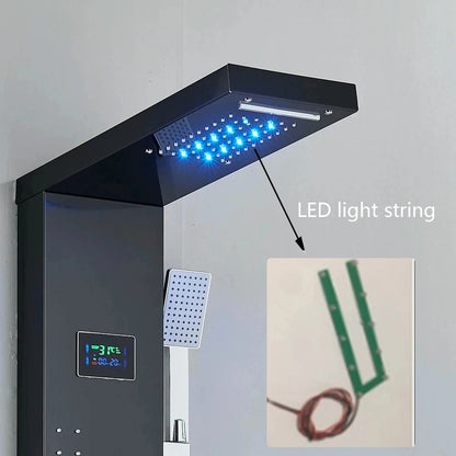Led Shower Panel Motor Shower Column Shower Faucet