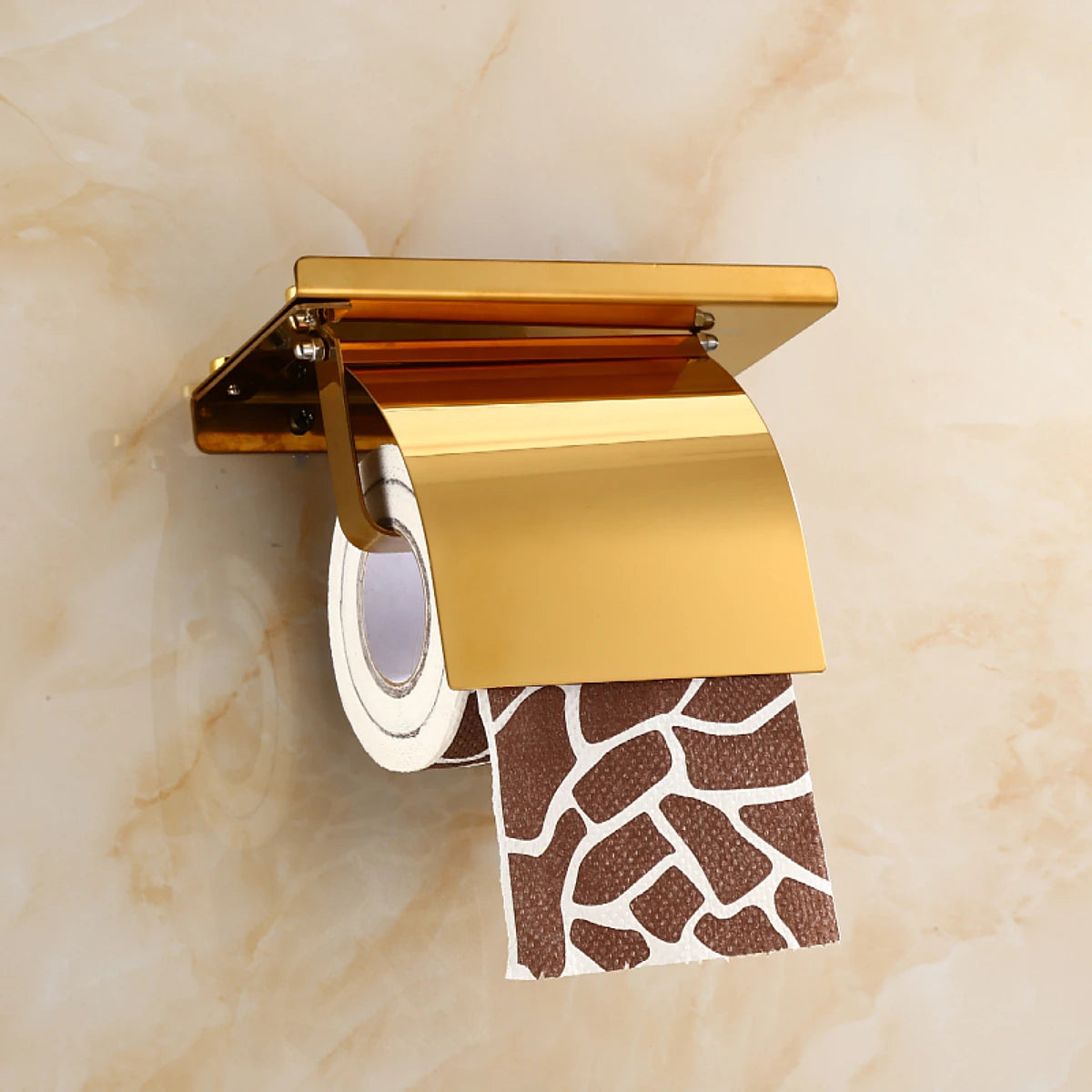 Stainless Steel Roll Paper Holder Mobile Tissue Holder