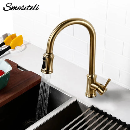 Touch Sensor Faucet Smart Control Mixer Tap Pull