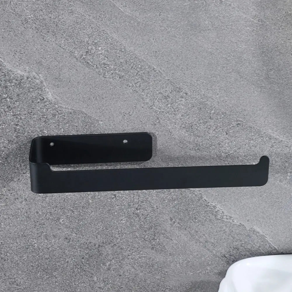 Robe Hook Golden Finish Towel Holder Black Finish