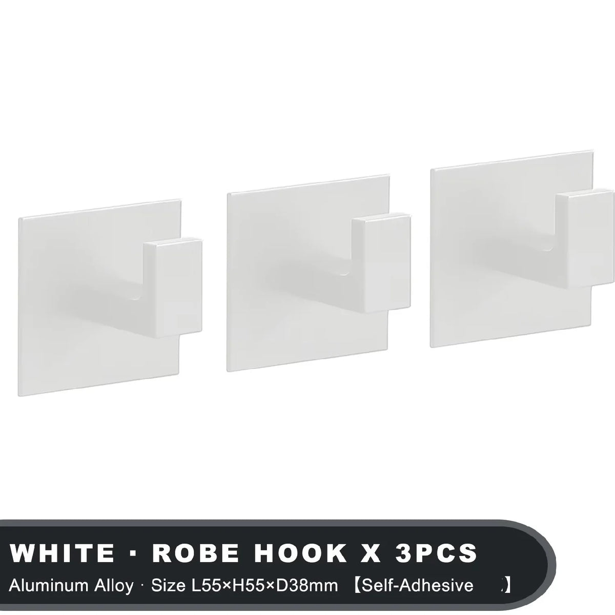 1-4pcs Strong Adhesive Wall Hook Sticker Hanging Coat