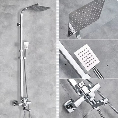Black Luxury Bathroom Shower Faucet Wall Mounted Swivel