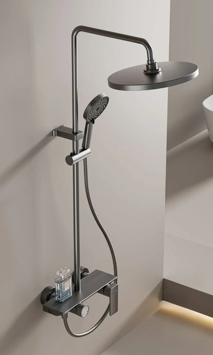 Grey Knob Type Three Ways Water Outlet Shower