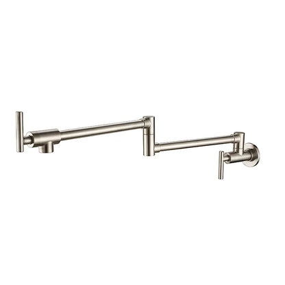 Black Wall Mounted Pot Filler Faucet Swivel Folding