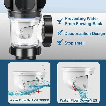 1pc Washbasin Drain Pipe Insect Proof Odor Proof