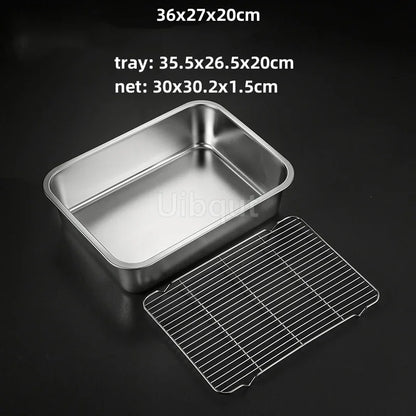 Deep Square Plate Basin Rack Pallet Stainless Steel