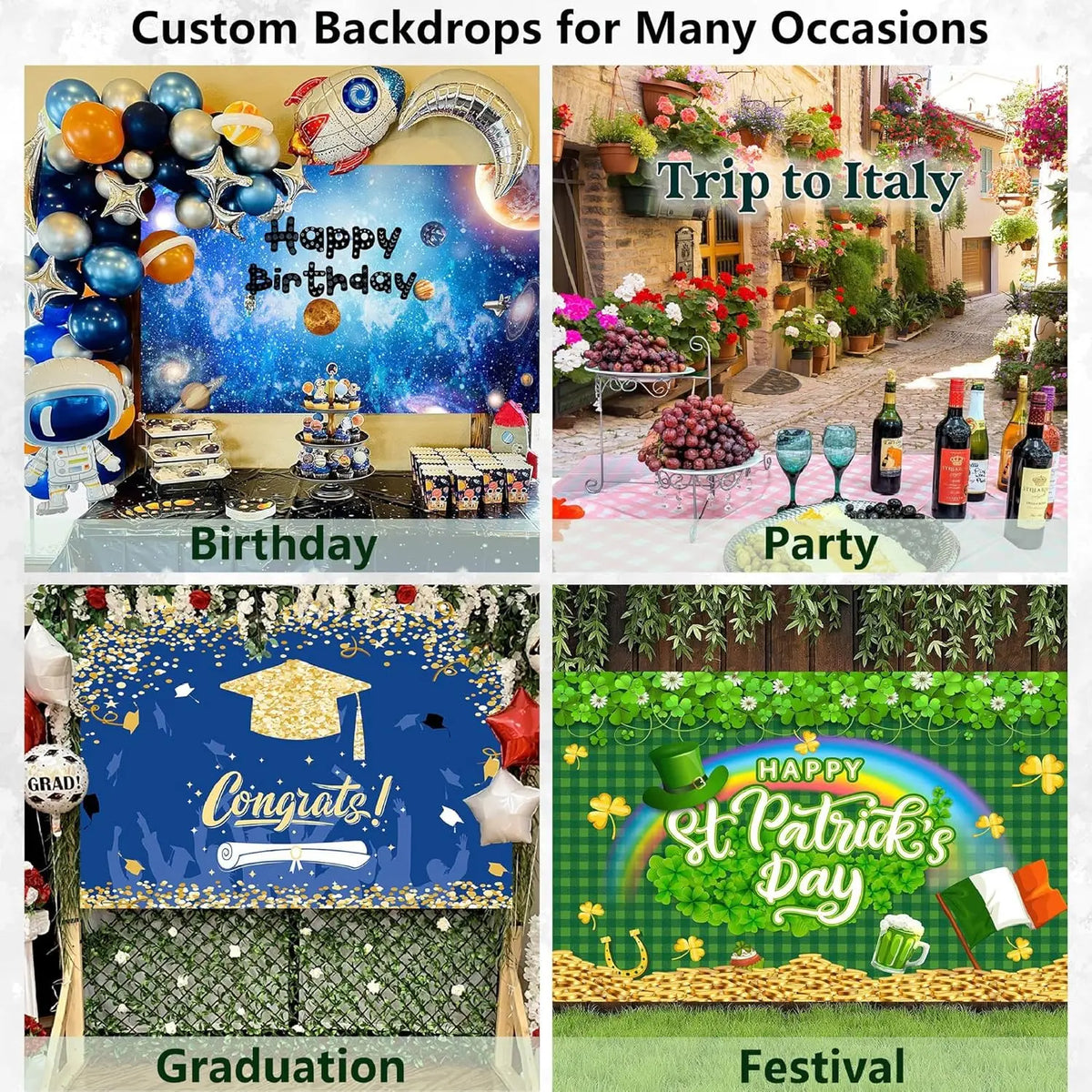 Yeele Customize Backdrop Custom Your Picture Text Logo