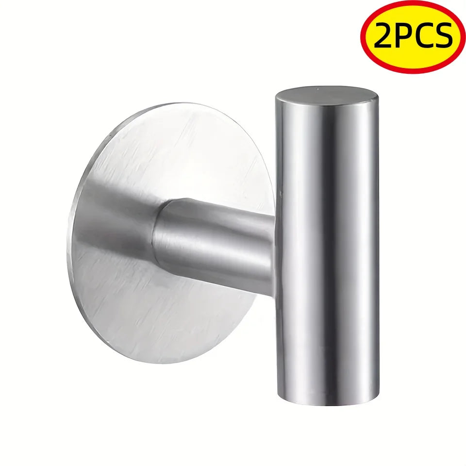 Stainless Steel Robe Hook Adhesive Wall Hook Towel
