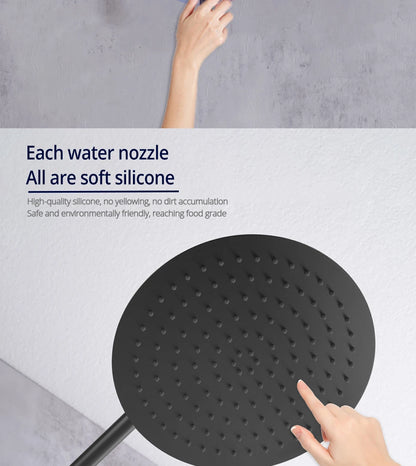 10 Inch Gunmetal Shower System Function Shower Faucet