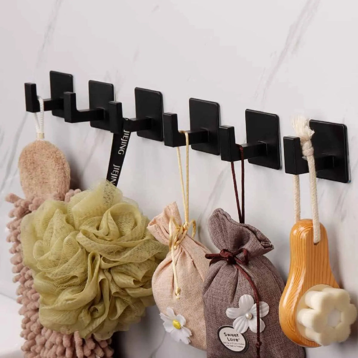 1-4pcs Strong Adhesive Wall Hook Sticker Hanging Coat