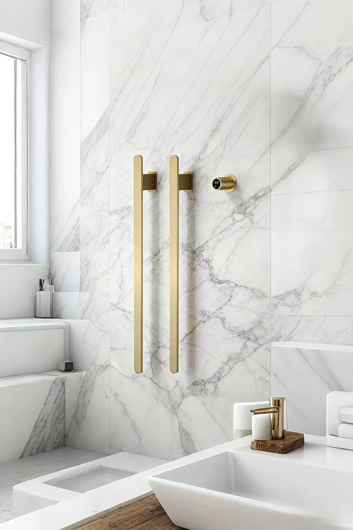 Intelligent Electric Heating Towel Rack Invisible Installation